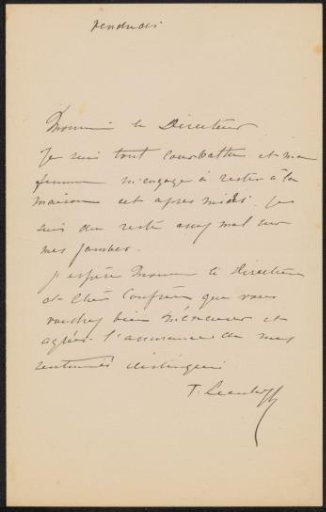 Letter to August Allebé