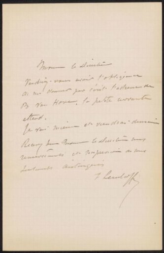 Letter to August Allebé