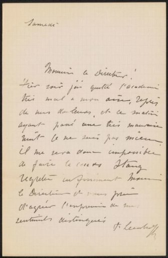 Letter to August Allebé