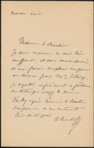 Letter to August Allebé