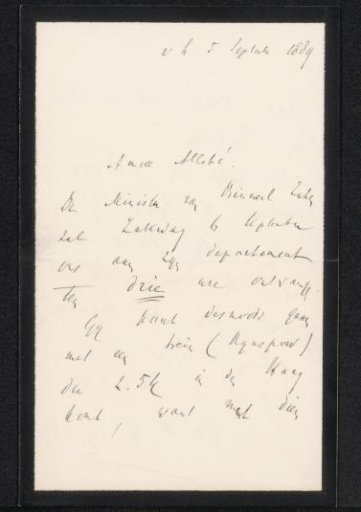 Letter to August Allebé