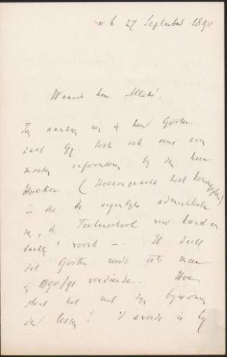 Letter to August Allebé