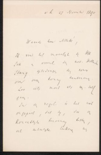 Letter to August Allebé