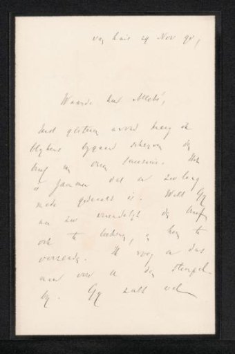 Letter to August Allebé