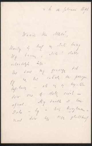 Letter to August Allebé
