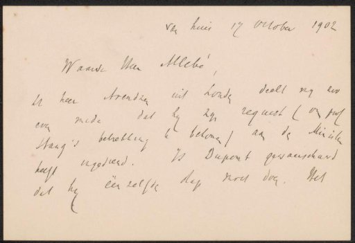 Letter to August Allebé