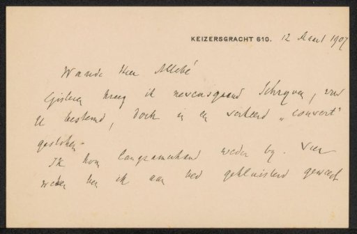 Letter to August Allebé