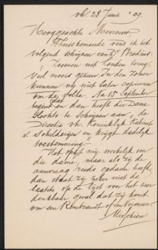 Letter to Anne Antoinette Weber-Van Bosse