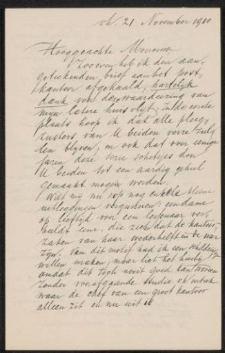 Letter to Anne Antoinette Weber-Van Bosse