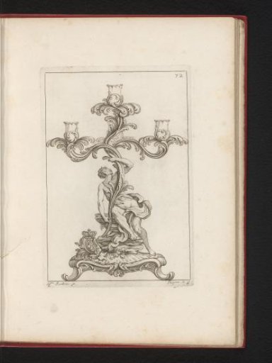 Design for a three-armed candelabrum
