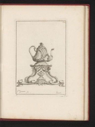 Tea or coffee service on a cabaret