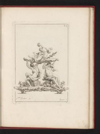 Design for a 'surtout de table', a decorative table centerpiece
