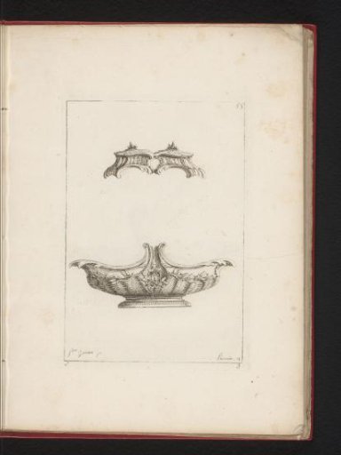 Designs for a sauce bowl and a salt cellar