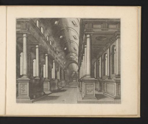 Interior of a church with columns of the Tuscan order