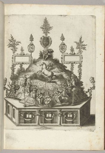 Stage with Apollo on Parnassus, 1594