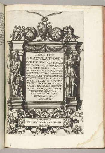 Second Title Print for the Description of the Entry of Archduke Ernest as Governor of the Netherlands in Antwerp, 1594