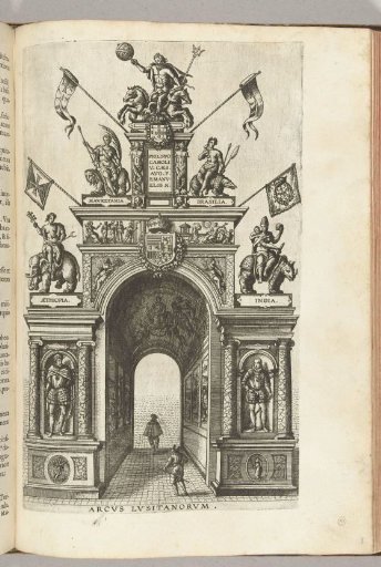 Portuguese triumphal arch (front side), 1594