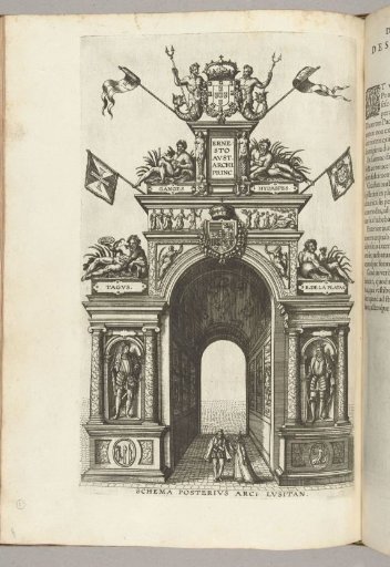 Portuguese triumphal arch (back side), 1594