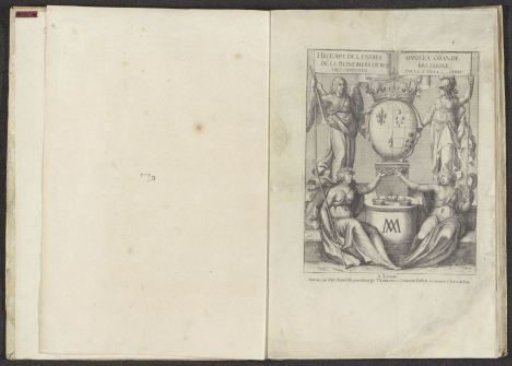 Fame and Minerva with the coat of arms of Maria de' Medici