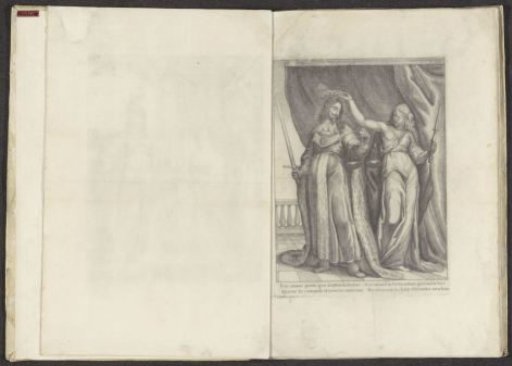 Charles I of England Crowned by Justice