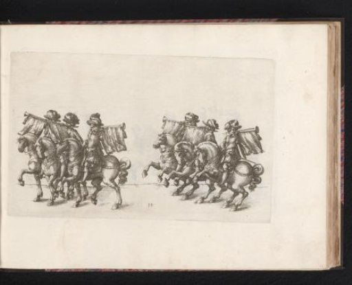 Band and scrollwork with putti around a cartouche