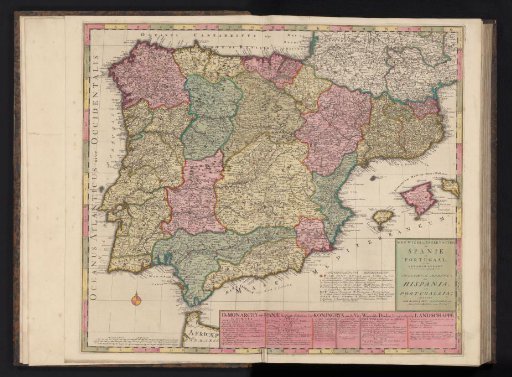 Map of Spain and Portugal