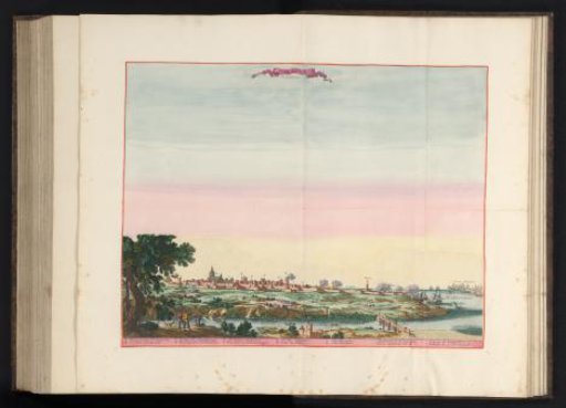 View of the city of Tarragona in Catalonia during the French and Catalan invasion in 1641