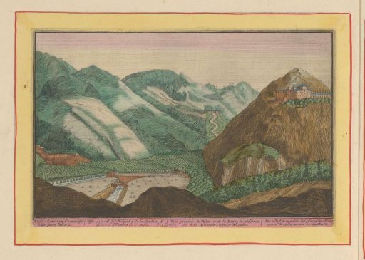 View of the palace and gardens of the Moorish kings at Granada