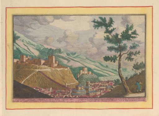 View of Granada and the buildings of the Alhambra
