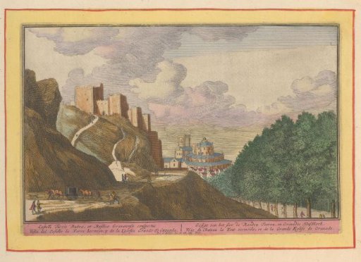 View of the Alcazaba and the cathedral of Granada