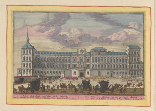 Front view of the Royal Palace in Madrid