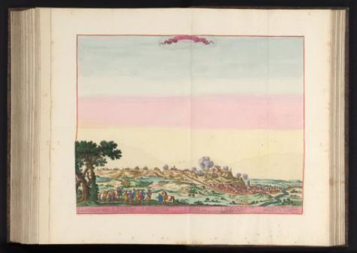 View of the City of Monzón in Aragon at the Time of the French and Catalan Invasion in 1642