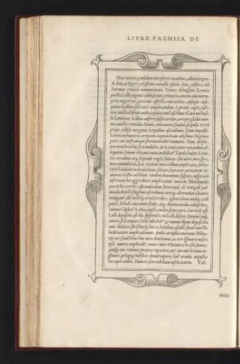 Cartouche with a Latin Inscription