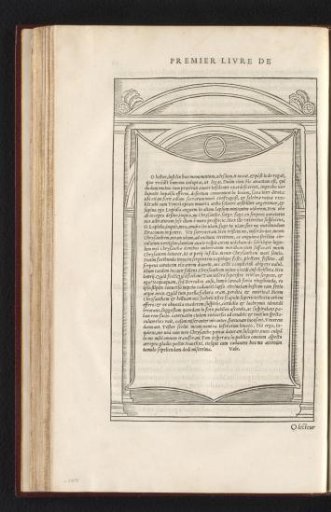 Cartouche with a Latin Inscription