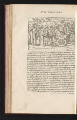 Procession with Cupid on a triumphal chariot