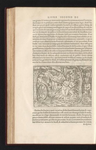 Polia sees how a winged youth has two nymphs draw his chariot