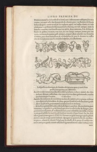 Three decorative borders with different themes