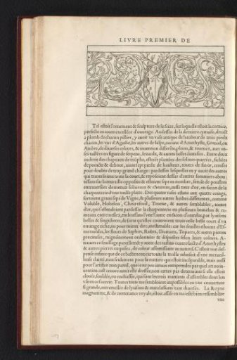 Decorative border with an animal skull and two putti