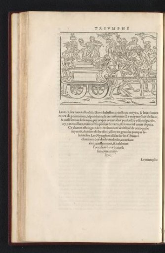 Triumphal chariot drawn by centaurs and nymphs