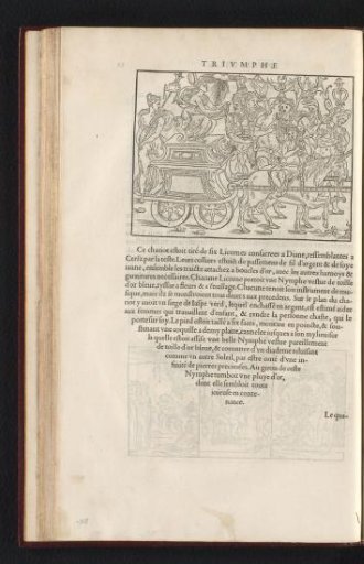 Triumphal chariot with nymphs drawn by unicorns