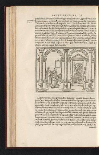 Poliphilo waiting for Polia, kneeling in a side room
