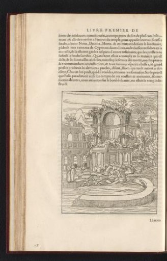 Polia and Poliphilo at the ruins of a temple