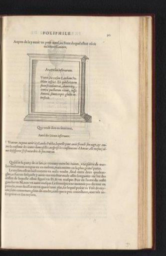 Pedestal with a Latin Inscription