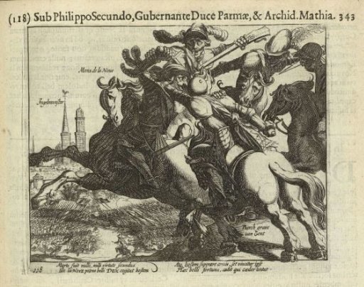 François de la Noue captured during the Battle of Ingelmunster, 1580