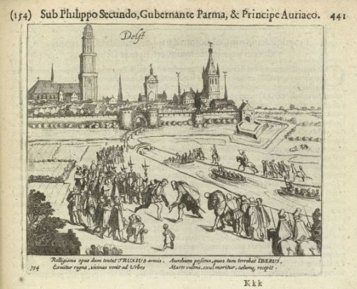 Truchsess received in Delft, 1584