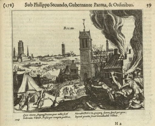 Battle of Boksum in Friesland, 1586