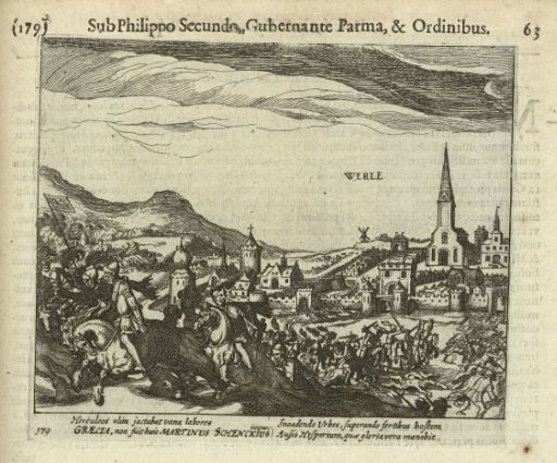 Schenck expelled from Werl, 1586