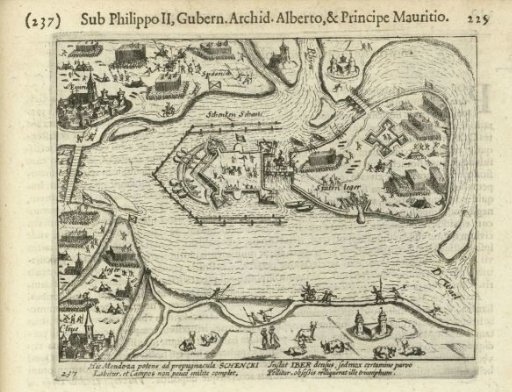 Siege of Schenkenschans by the Spaniards, 1597