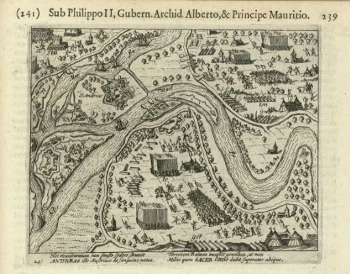 Maurice takes the fort of Sint-Andries, 1600