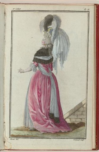 Cabinet des Modes or the New Fashions, 1 March 1786, Plate II